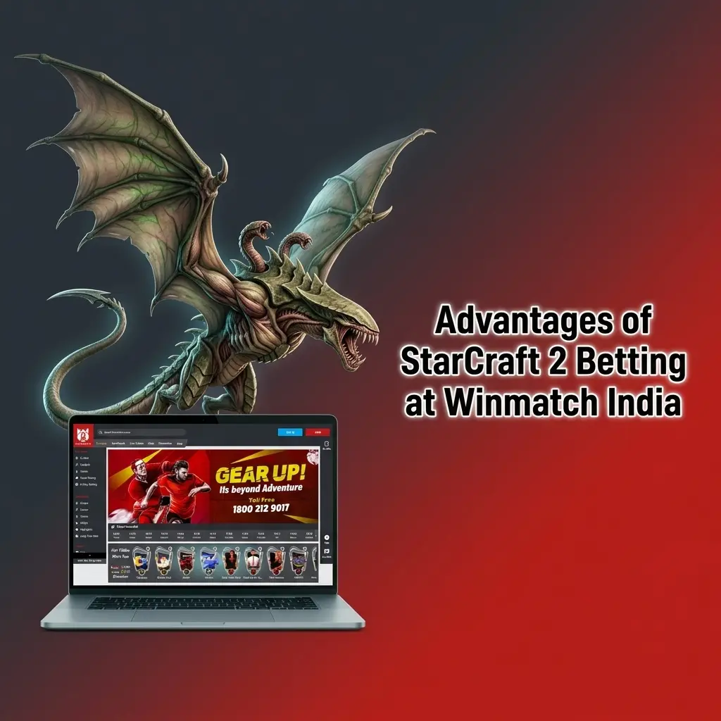 Winmatch India StarCraft 2 betting platform advantages including INR payments, welcome bonus, and competitive SC2 odds