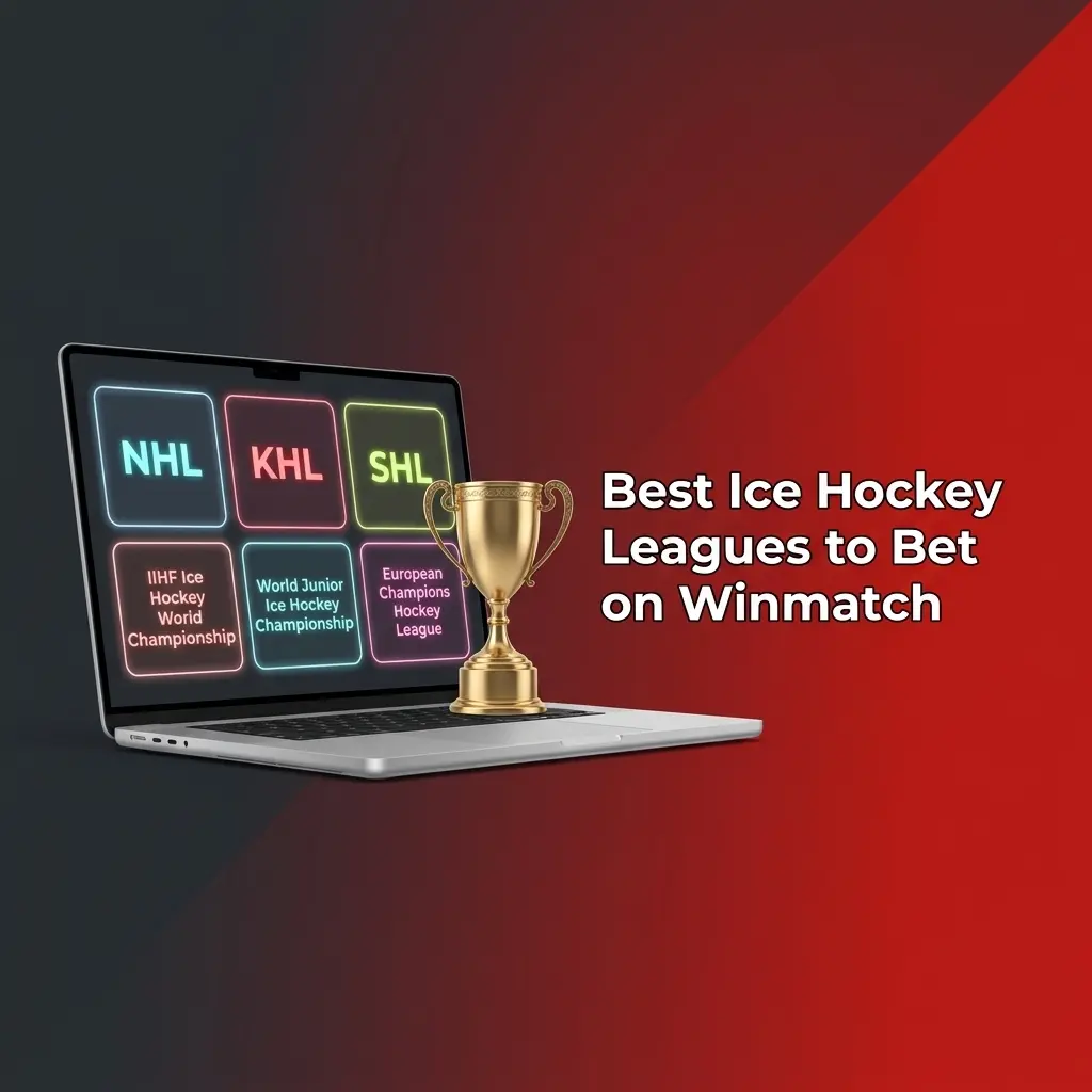 Ice hockey betting on Winmatch covering NHL, KHL, SHL, IIHF tournaments and more across North America and Europe
