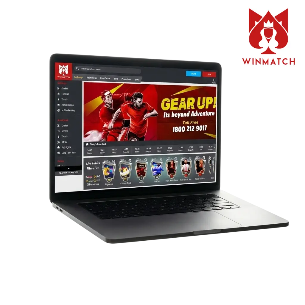 Winmatch India online sportsbook and casino platform for cricket kabaddi football betting with UPI deposits