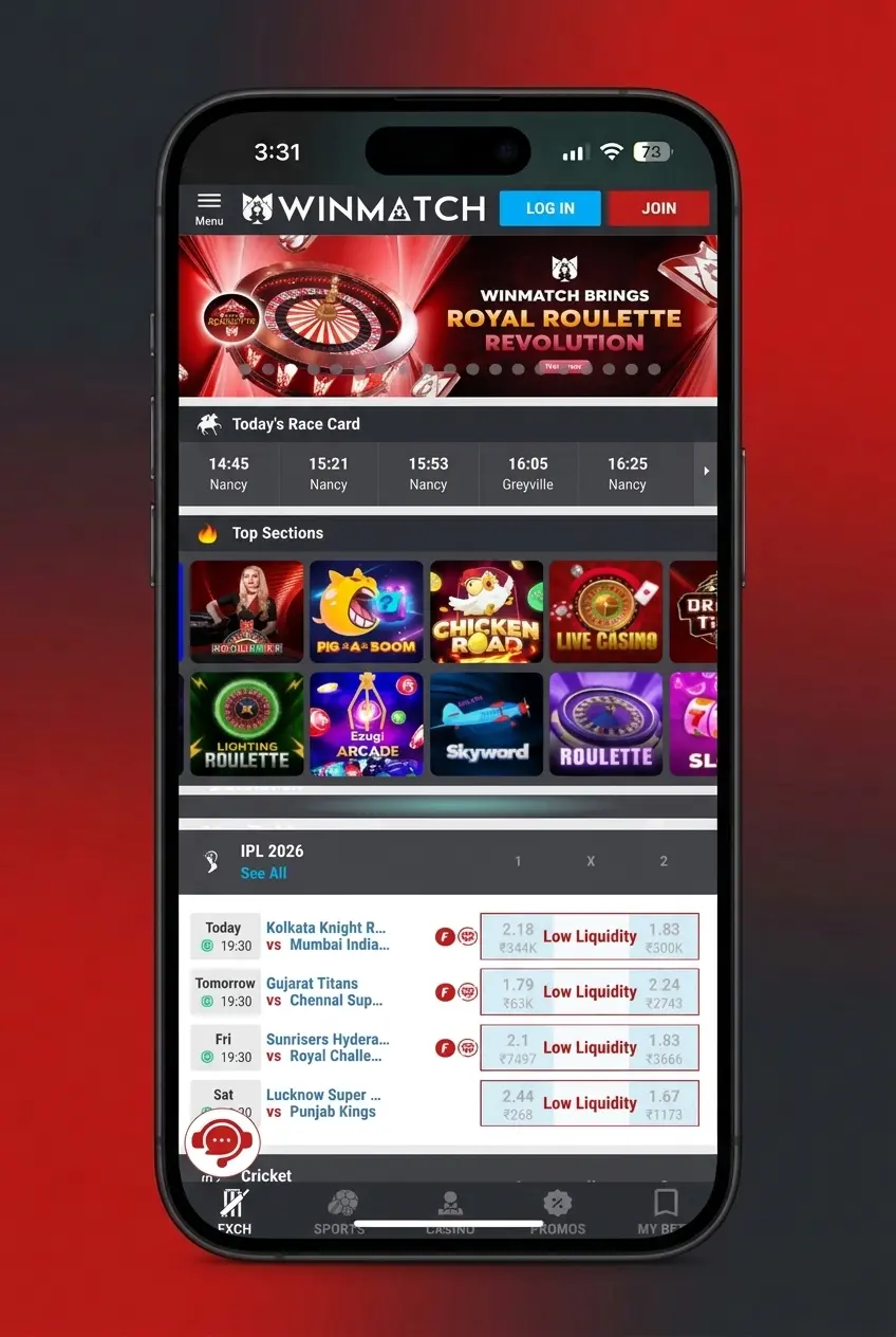 Step-by-step guide on how to play at Winmatch including sign up, deposit, and casino game selection