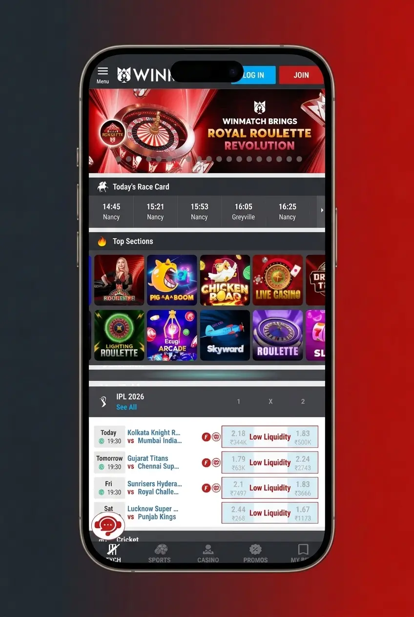 Step-by-step guide on how to place a bet on Winmatch sports betting platform using the website or app