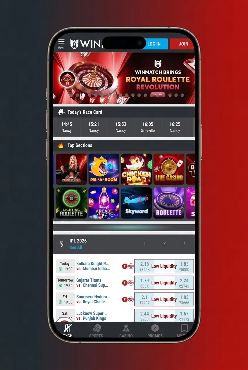 Step-by-step guide on how to place a bet on Winmatch sports betting platform using app or website