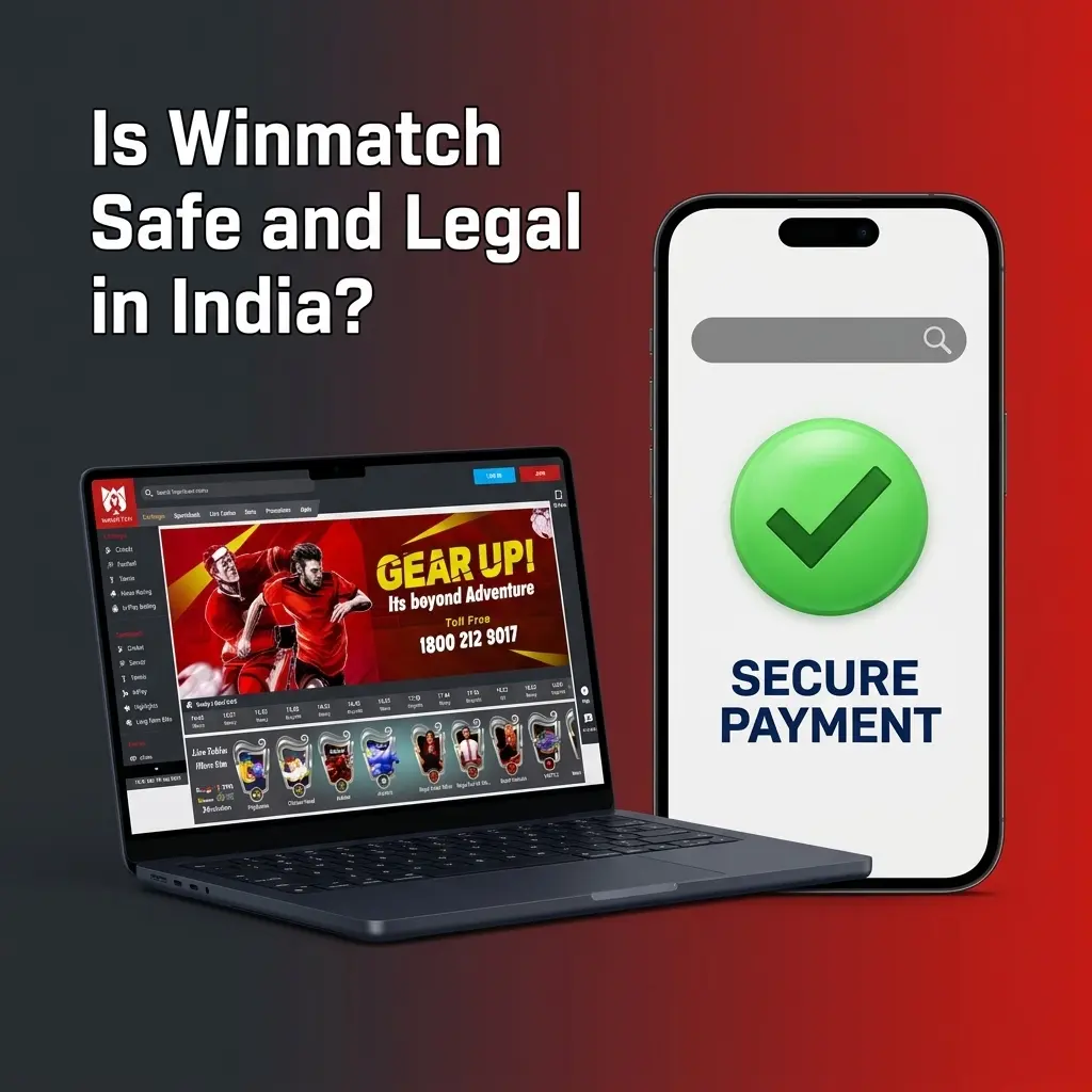 Winmatch Curaçao licensed betting platform with SSL encryption and responsible gaming tools for Indian players