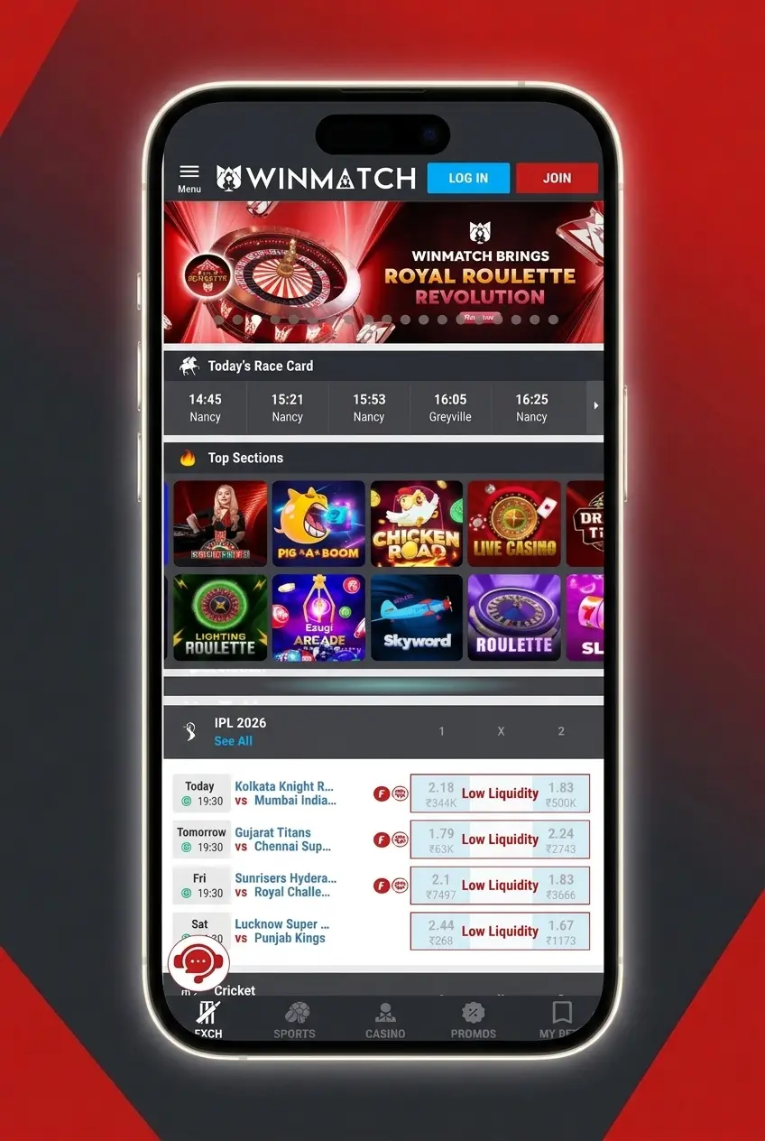 Winmatch mobile app promo code activation steps on Android and iOS for bonus deposit
