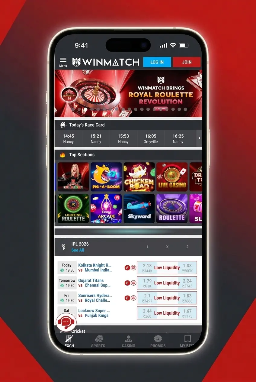 Winmatch mobile app promo code activation steps on Android and iOS for deposit bonus
