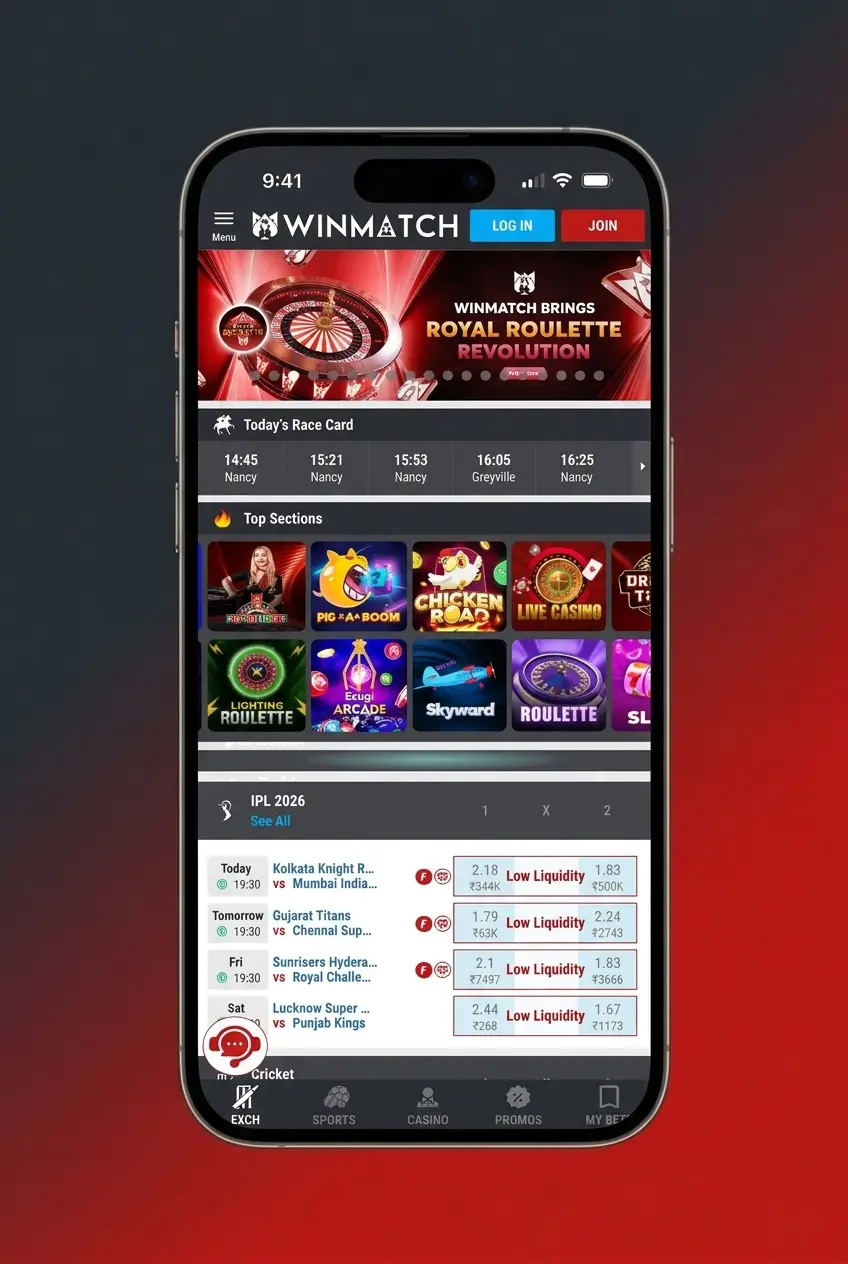 Step-by-step Winmatch Casino registration guide showing account setup, KYC verification, deposit, and bonus claim process