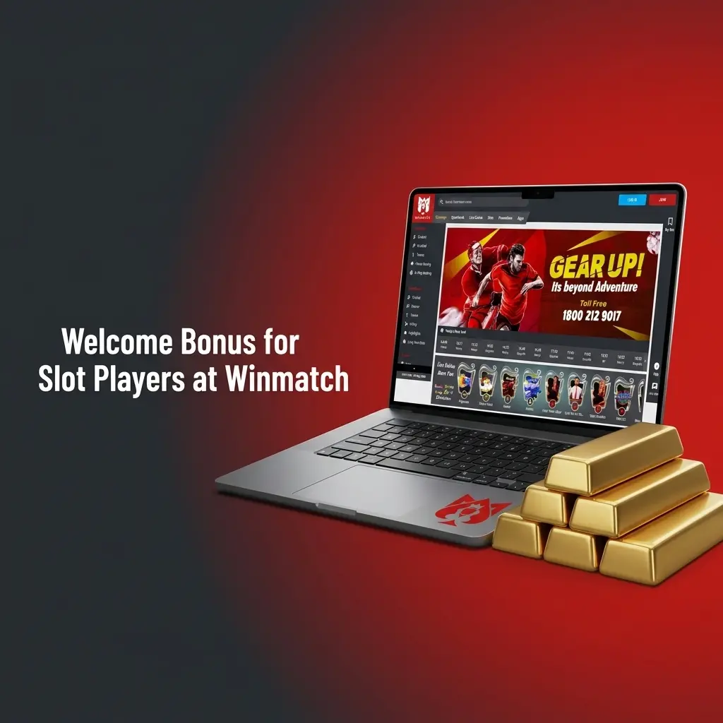 Winmatch welcome bonus offering 100% match up to 25000 INR for slot players with reload and cashback rewards