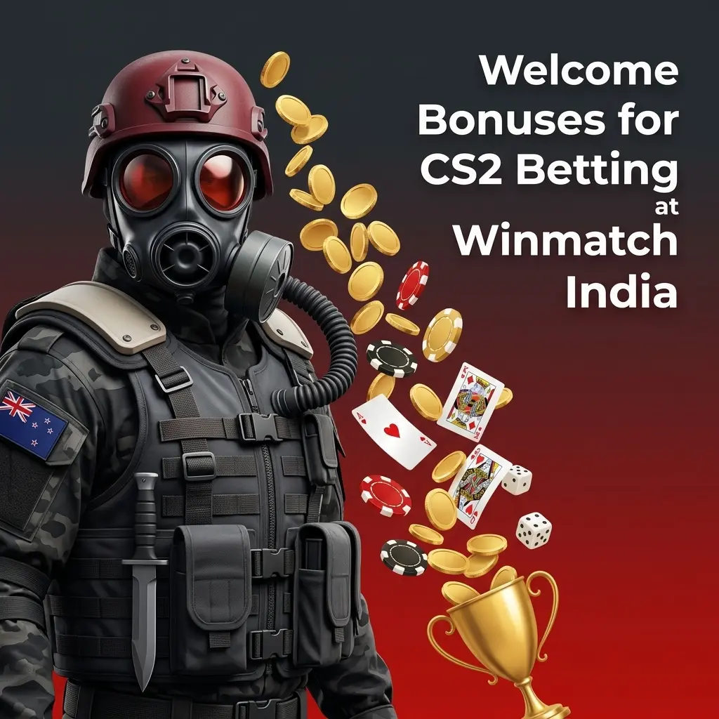 Winmatch India welcome bonus up to 25000 INR for CS2 betting with 100% match on first deposit