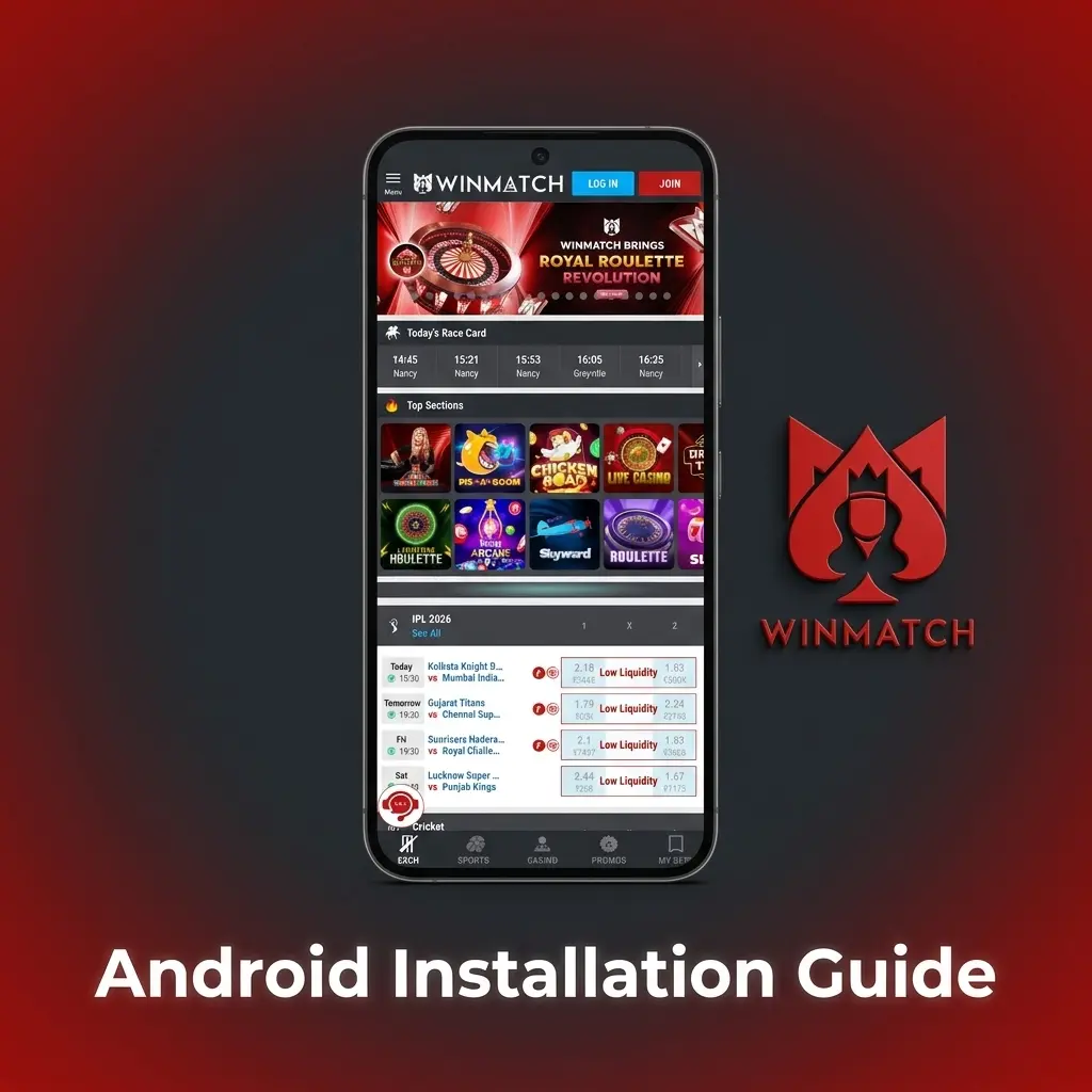 Winmatch APK download and installation guide on Android device for Formula 1 sports betting