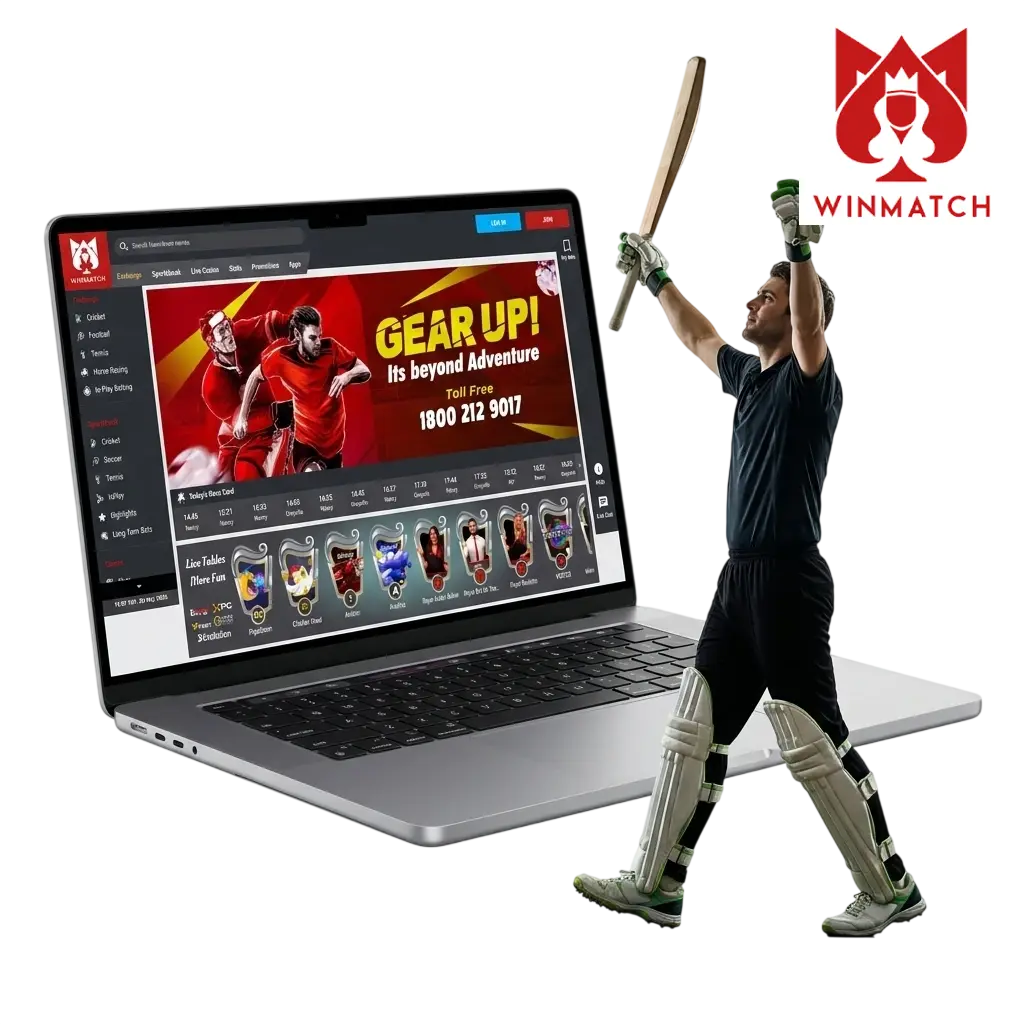 Winmatch cricket betting in India with IPL and T20 markets, competitive odds, and 100% welcome bonus up to 25,000 INR