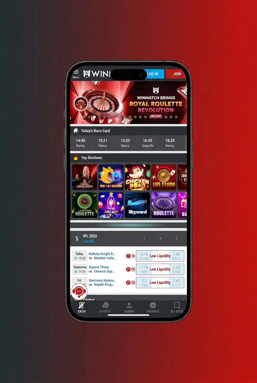Steps to download and install Aviator on iOS via Winmatch app on iPhone or iPad running iOS 12 or later