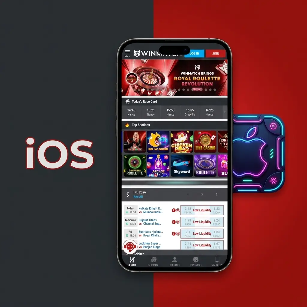 Winmatch iOS app development with Safari mobile website access guide for iPhone and iPad users iOS 12 or later
