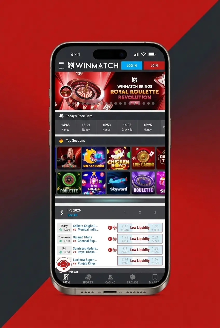 Step-by-step guide to placing your first sports bet on Winmatch in India with cricket, football and kabaddi markets