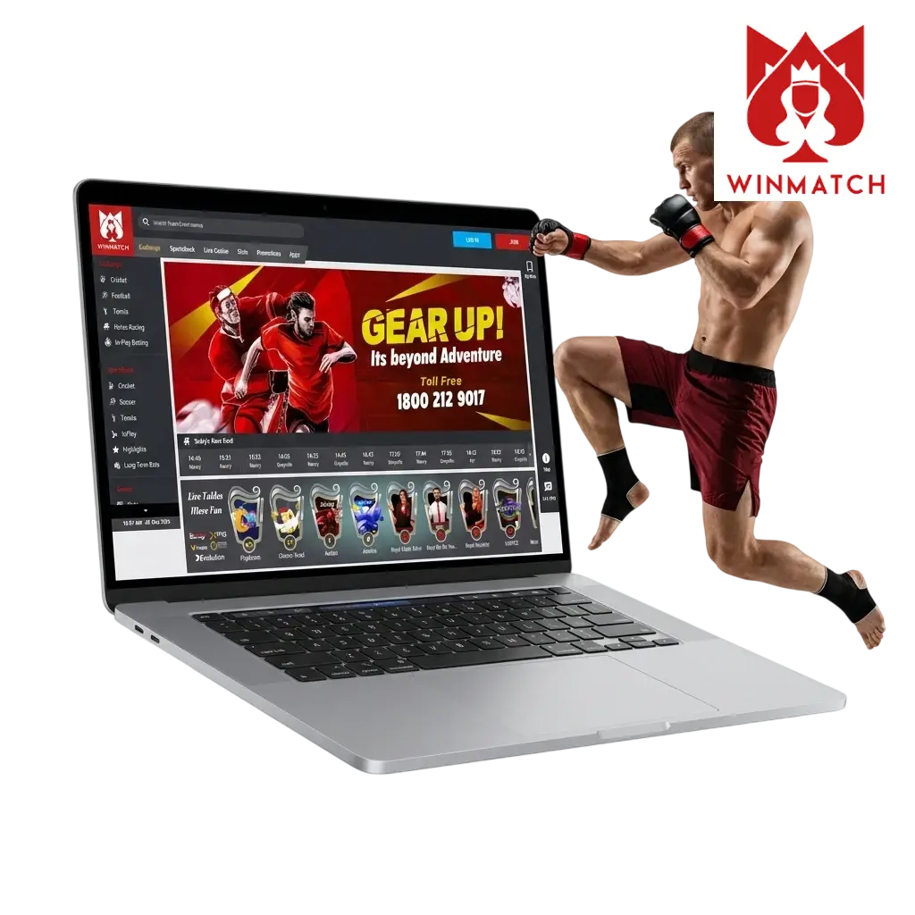 Winmatch MMA betting online in India covering UFC, ONE FC, Bellator and PFL with live odds and welcome bonus