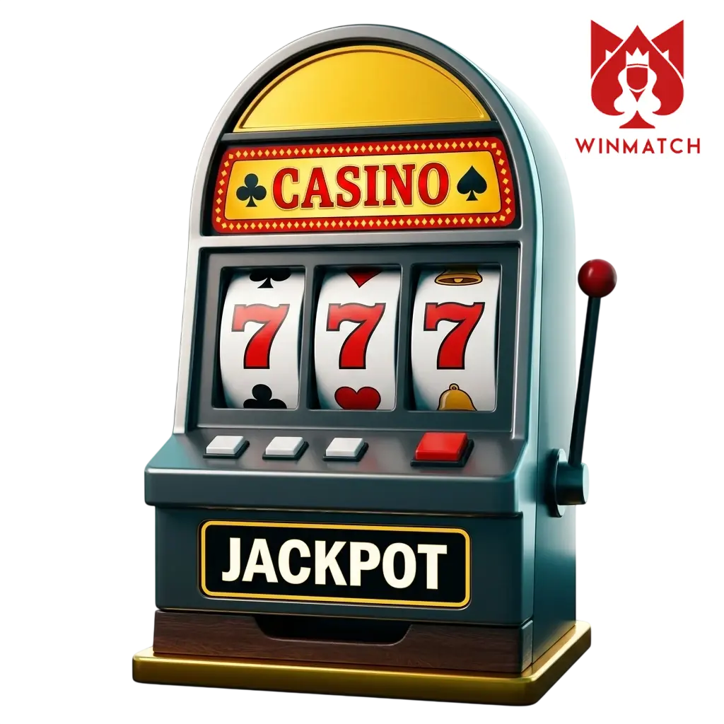 Winmatch slots game lobby with 2000+ themed slot machines from Pragmatic Play, NetEnt, and Evolution Gaming